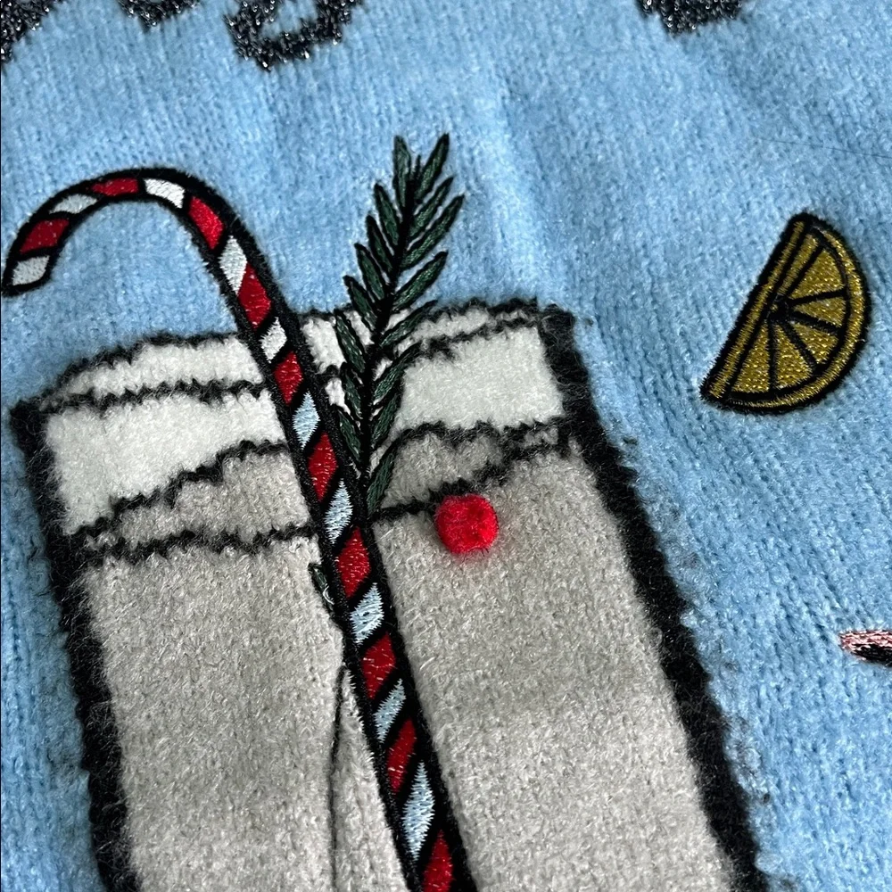 Vigoss Blue Christmas Sweater